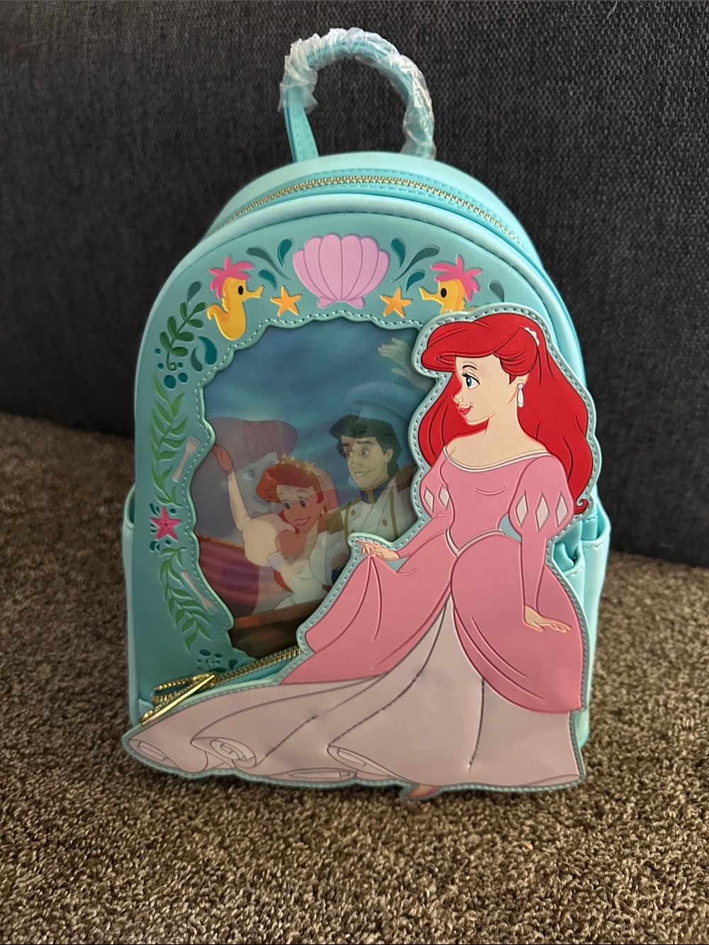 Disney The Little Mermaid Ariel Mini Backpack - Aqua & Pink